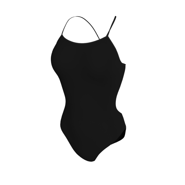 Womens Open Back Swimsuit Solid Womens Open Back Swimsuit. (x 1) Custom