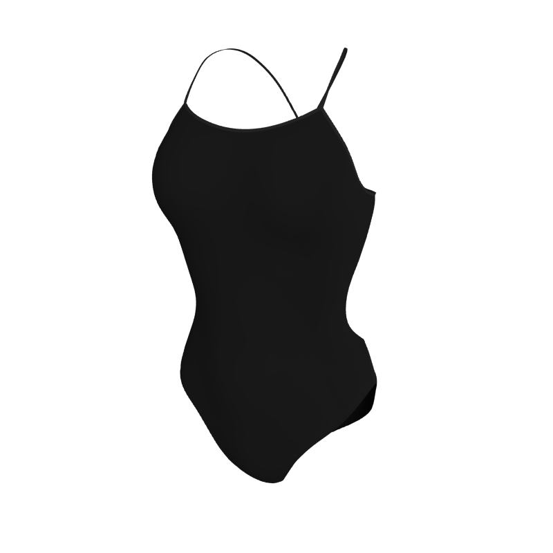 Womens Open Back Swimsuit Solid Womens Open Back Swimsuit. (x 1) Custom