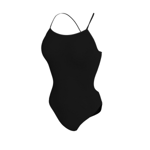 Womens Open Back Swimsuit Solid Womens Open Back Swimsuit. (x 1) Custom