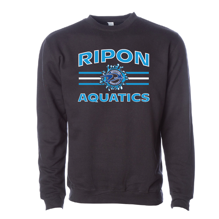 Ripon Aquatics Crewneck - Black RYTE Sport