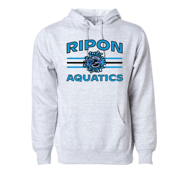 Ripon Unisex Adult Hoodie - Heather Gray RYTE Sport