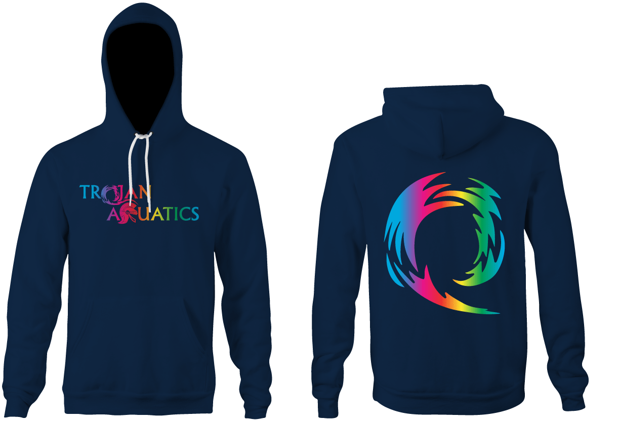 Trojan Aquatics Hoodie Navy RYTE Sport