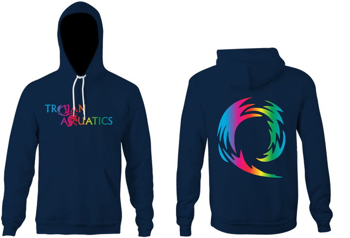 Trojan Aquatics Hoodie Navy RYTE Sport