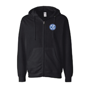 Chino Zip Up Hoodie - Black RYTE Sport