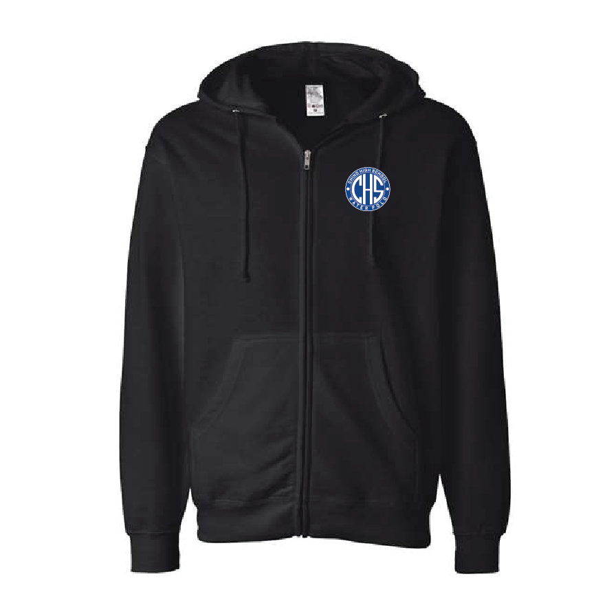 Chino Zip Up Hoodie - Black RYTE Sport