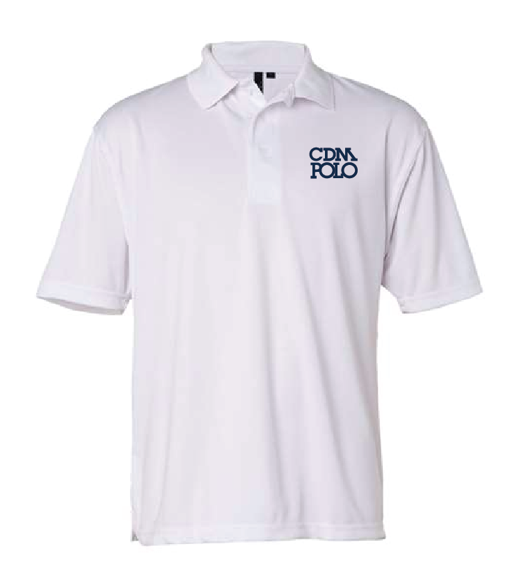 CDM Adult Polo Shirt - White