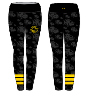 Waverly Piranhas Swim Club Mid-Rise Full Length Leggings RYTE