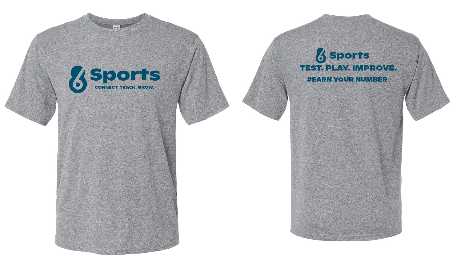 6-8 Earn Your Number - Performance Tee - Gray RYTE Sport