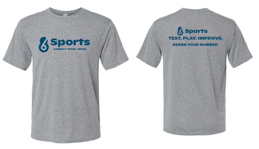 6-8 Earn Your Number - Performance Tee - Gray