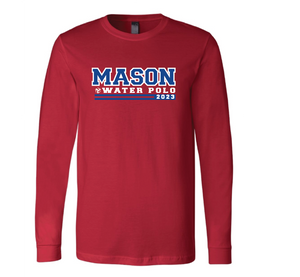 Mason Long Sleeve Unisex tee - Red