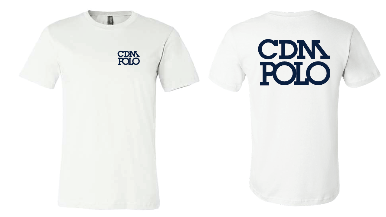 CDM Unsex Adult Water Polo Club Tee - White RYTE Sport