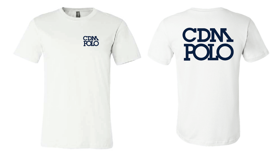 CDM Unsex Adult Water Polo Club Tee - White