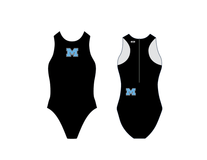 CUSTOM Monache Women's Water Polo Suit Black RYTE Sport