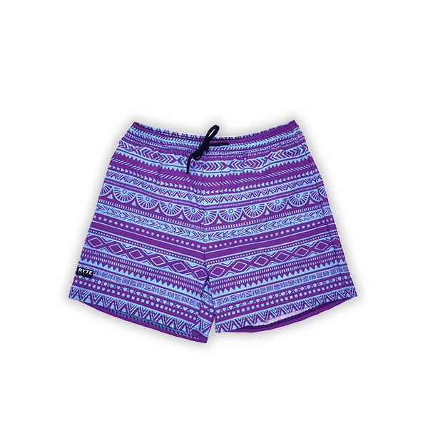 Tribal Purple & Blue Men's Swim Trunk T6