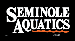 CUSTOM Seminole Aquatics Towel - Personalized RYTE Sport