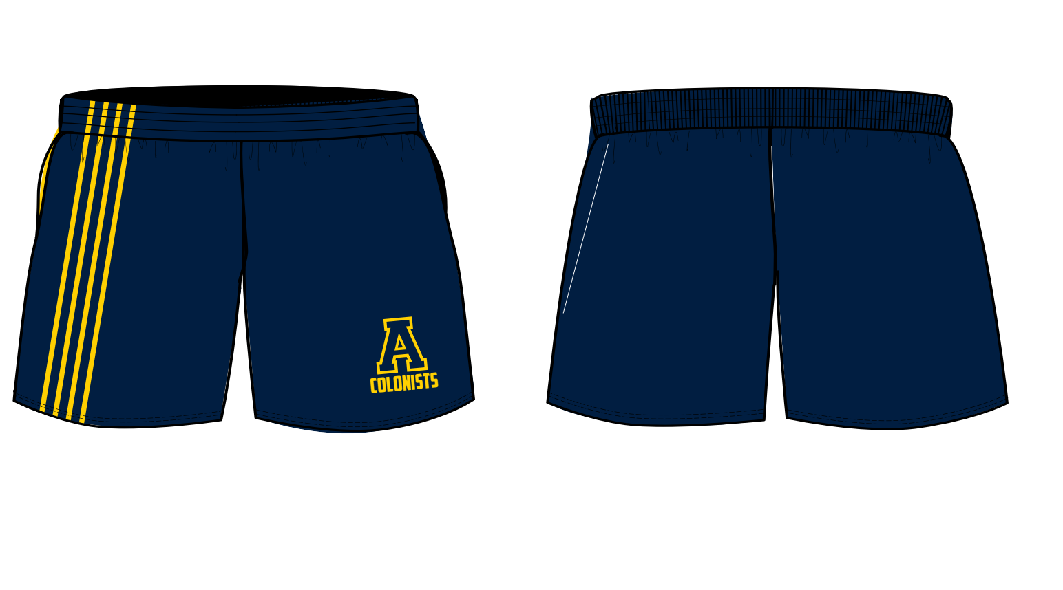 Anaheim High School Swim 2024 Women's Walk Shorts RYTE Sport