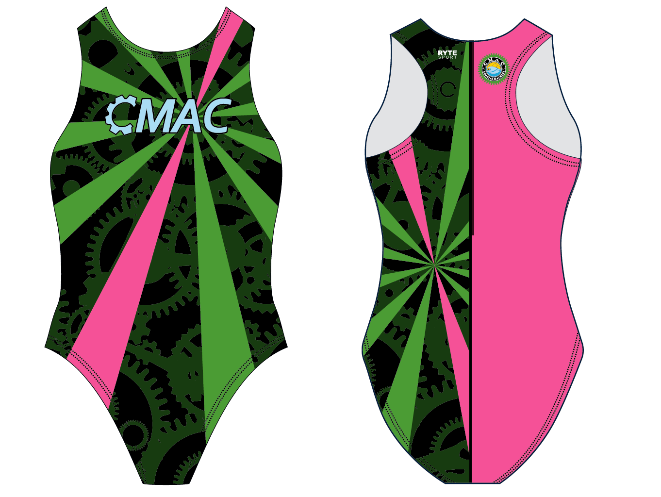 CUSTOM CMAC Zip Up Regular Fit RYTE Sport