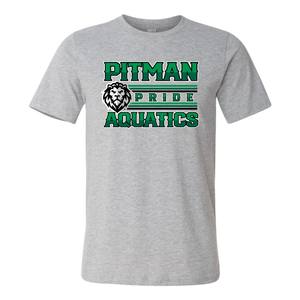 Pitman Swim Tee Shirt - Heather Gray