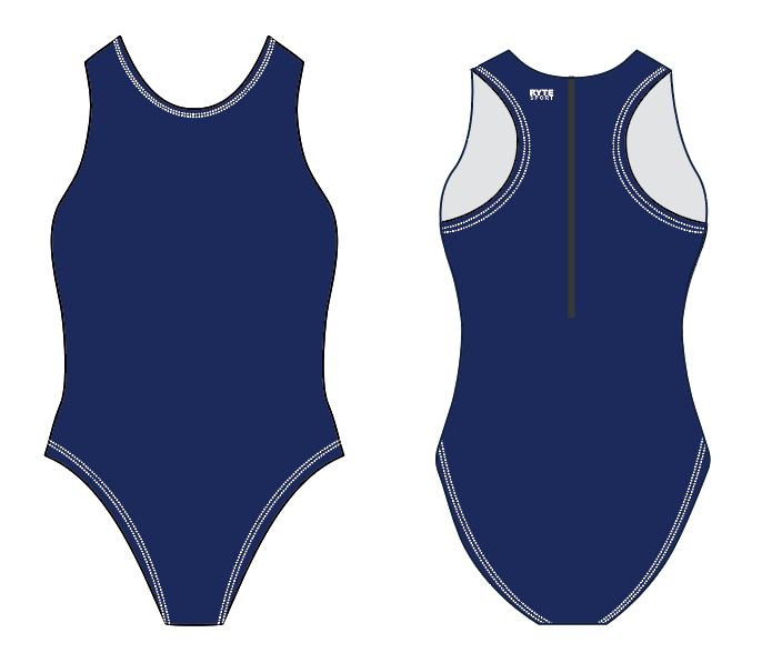 Solid Sublimated Navy Zip Up RYTE Sport