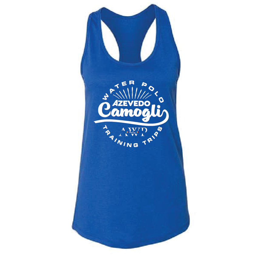 Azevedo Water Polo Trip Racerback Tank - Royal RYTE Sport