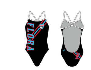 A.C. Flora High School Swim 2019 Custom Women’s Open Back Thin Strap Swimsuit