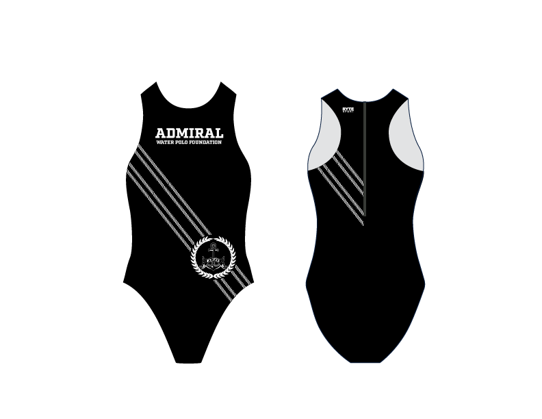 Admiral Water Polo Foundation 2019 Custom Women's Water Polo Suit - Personalized T6 - BD