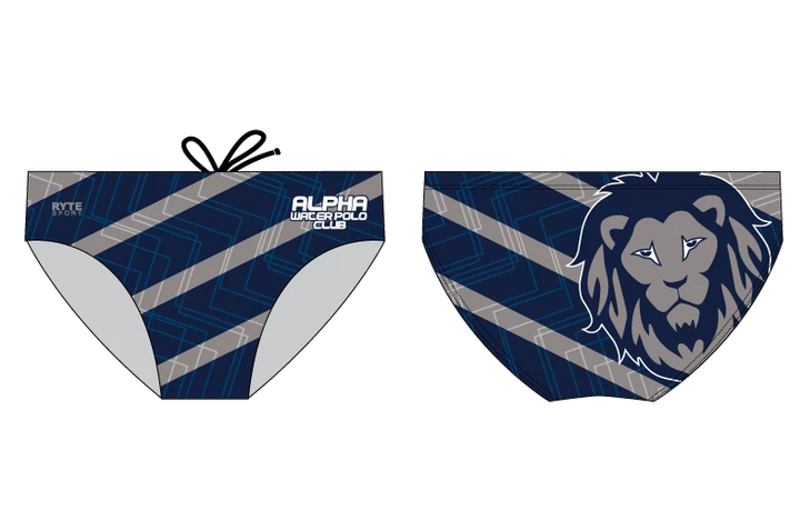 Alpha Water Polo Club Custom Men's Water Polo Brief RYTE Sport