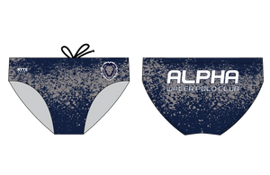 Alpha Water Polo Club Custom Men's Water Polo Brief RYTE Sport
