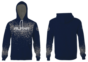 Alpha Water Polo Club Custom Navy Unisex Adult Hooded Sweatshirt RYTE Sport