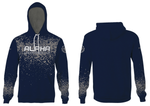 Alpha Water Polo Club Custom Navy Unisex Adult Hooded Sweatshirt