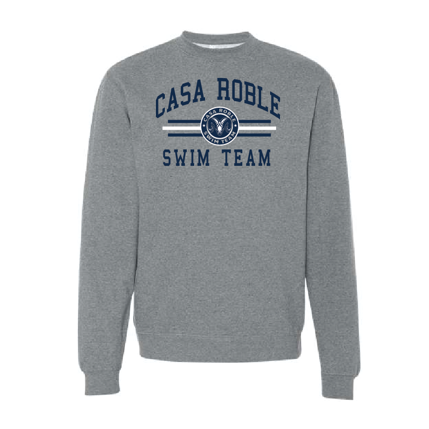 Casa Robles Swim Crewneck - Gunmetal Heather RYTE Sport