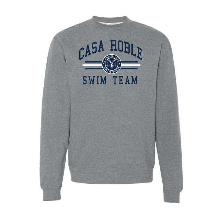 Casa Robles Swim Crewneck - Gunmetal Heather RYTE Sport