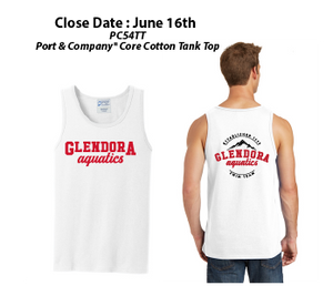 Glendora Aquatics 2019 Custom White Men's Tank Top San Mar