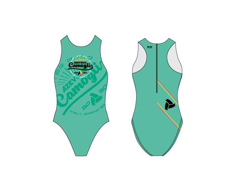 Azevedo Camogli 2020 Training Camp Green Women's Water Polo Suit