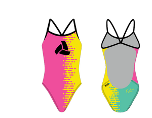 Azevedo Signature Women’s Open Back Thin Strap Swimsuit RYTE Sport