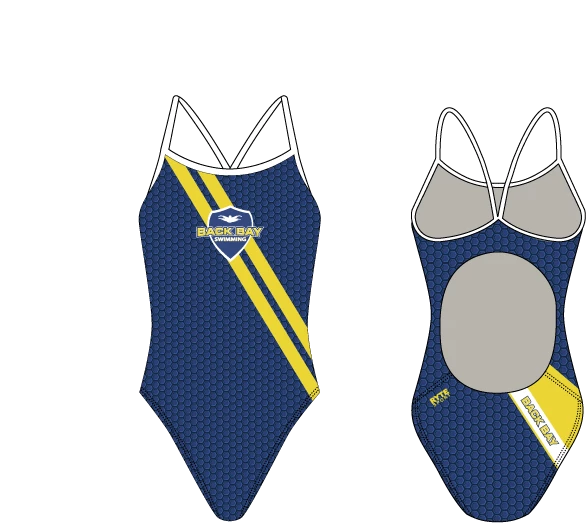 Back Bay Swimming Women’s Active Back Thin Strap Swimsuit T6