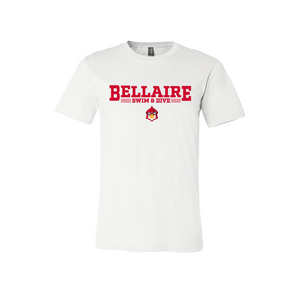 Bellaire Swim and Dive White Cotton Unisex T-Shirt RYTE Sport