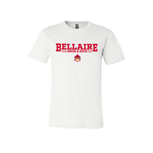 Bellaire Swim and Dive White Cotton Unisex T-Shirt