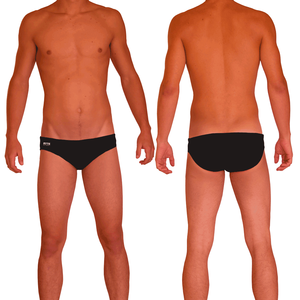 Solid Color Men's Swim & Water Polo Brief - RYTE Sport