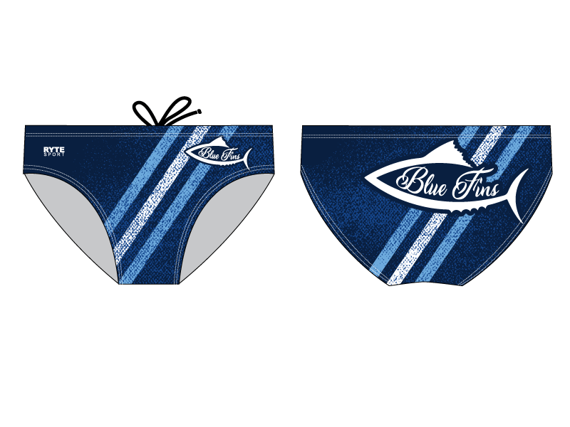 Blue Fins Swim Team 2019 Custom Men's Swim Brief RYTE Sport