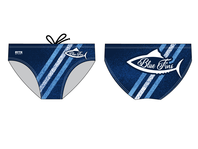 Blue Fins Swim Team 2019 Custom Men's Swim Brief