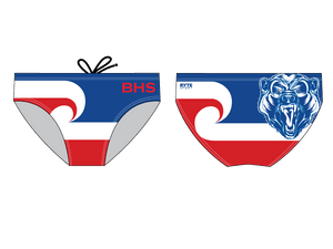 CUSTOM Buchanan High School Custom Men's Swim & Water Polo Brief - Personalized