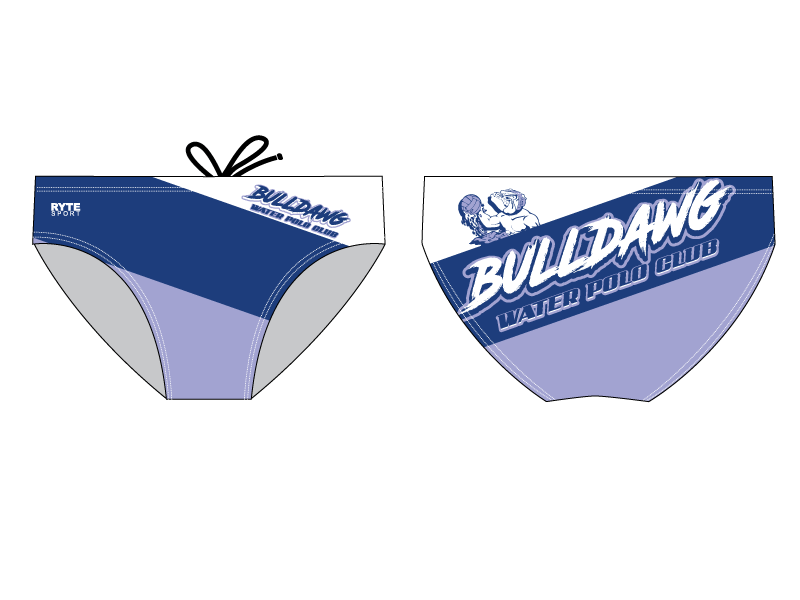 Bulldawg Water Polo Club 2019 Custom Men's Water Polo Brief RYTE Sport