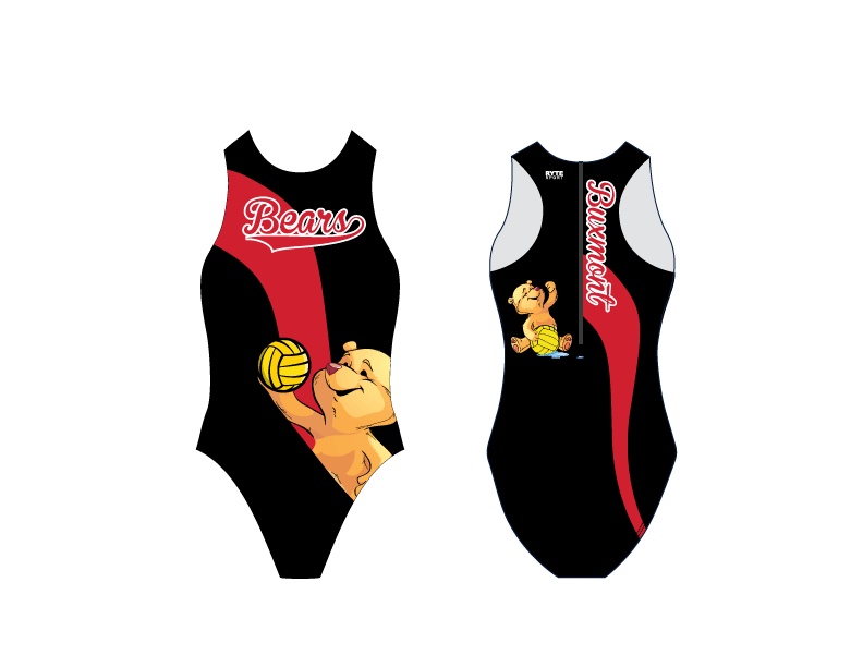 Buxmont Water Polo Club Girl's Water Polo Suit - Personalized