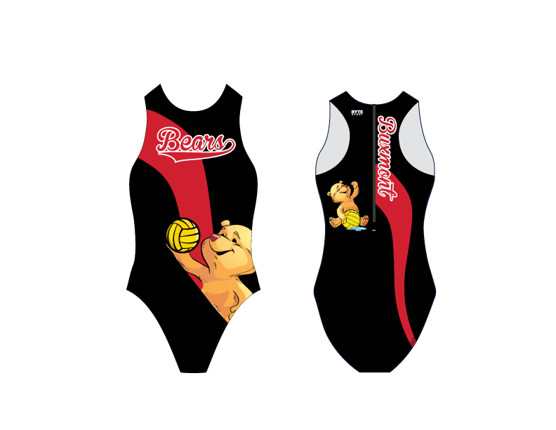 Buxmont Water Polo Club Girl's Water Polo Suit - Personalized RYTE Sport