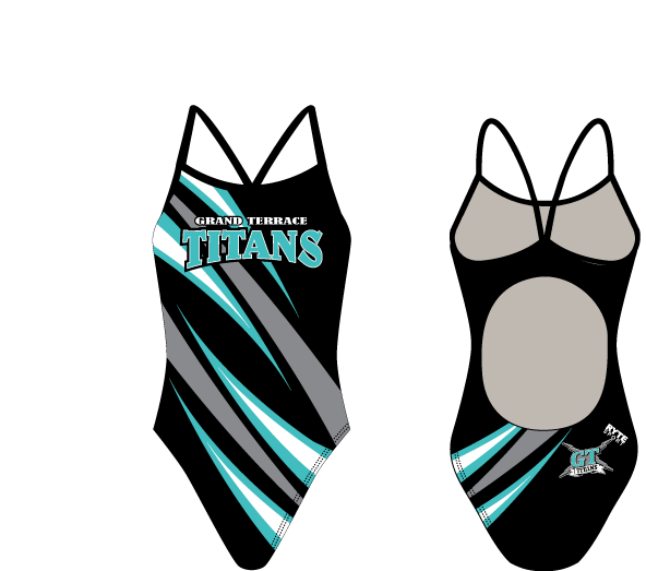 Grand Terrace High School Swim 2020 Custom Women’s Active Back Thin Strap Swimsuit - Personalized RYTE Sport