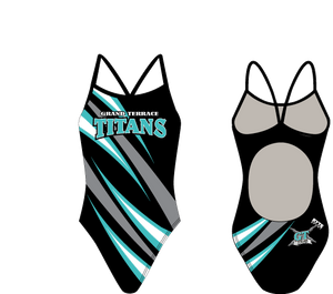 Grand Terrace High School Swim 2020 Custom Women’s Active Back Thin Strap Swimsuit - Personalized