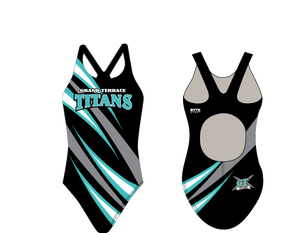 Grand Terrace High School Swim 2020 Custom Thick Strap Women's Swim Suit - Personalized RYTE Sport