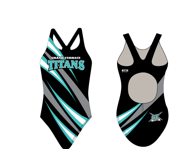 Grand Terrace High School Swim 2020 Custom Thick Strap Women's Swim Suit - Personalized RYTE Sport