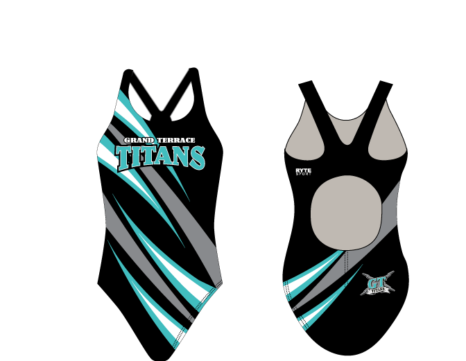 Grand Terrace High School Swim 2020 Custom Thick Strap Women's Swim Suit - Personalized